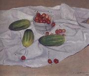 Felix Vallotton Still life with Cucumbers painting